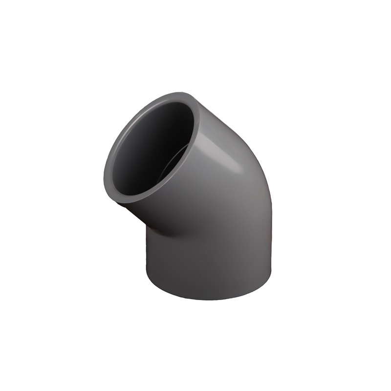 KHUỶU TAY BÁN KÍNH NGẮN ROUND UPVC 45° KHUỶU TAY BÁN KÍNH NGẮN ROUND UPVC 45°